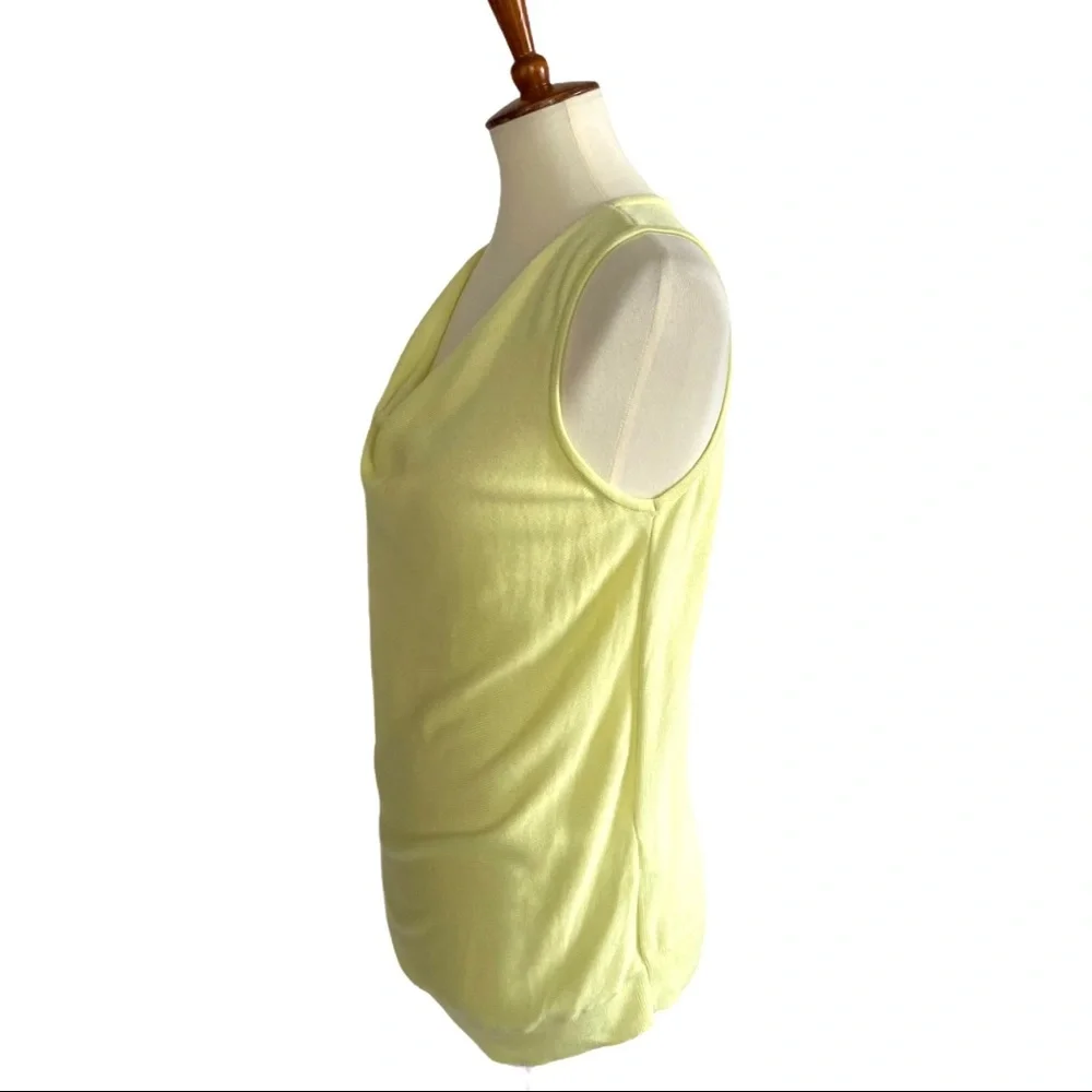 Chico’s Lemon Lime Sleeveless Cowl Neck Top - Picture 2 of 8